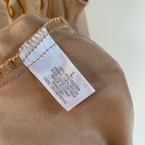 Champagne Slip Dress with Lace Back - Picture 5 of 6